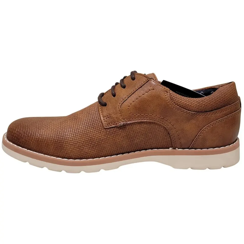 Tommy Hilfiger Men Nemoza Textured Plain Toe Derby Oxfords Size US 7M Brown